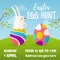 Easter egg hunt banner design