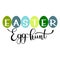 Easter Egg Hunt colorful lettering