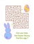 Easter Egg hunt maze or labyrinth game for children poster.