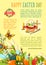 Easter Egg Hunt poster template for holiday design