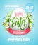Easter Egg Hunt poster. Vector illustration