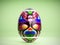 Easter egg with Polish folk pattern