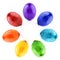Easter egg rainbow circle
