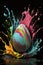 Easter egg splash of colors.