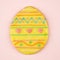 Easter egg sugar cookie.