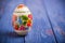 Easter egg traditional Ukrainian Russian background