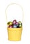 Easter egg yellow basket