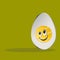Easter egg with yolk