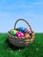 Easter Eggs In A Basket