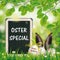 Easter Eggs Blackboard Hare Ears Beech Oster Special