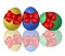 Easter eggs with bows