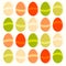 Easter eggs colorful decorative pattern illustration