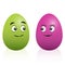 Easter Eggs Comic Couple