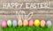 Easter eggs cute bunny. Funny decoration Happy Easter