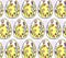 Easter eggs. Decorative Easter eggs decorated with stylized willow. Flat vector template on the Easter theme.