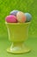 Easter eggs in eggcup