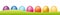 Easter eggs marketing banner. Marketing Happy esater vector background.