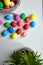 Easter Eggs scattered on table  Easter Day