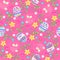 Easter Eggs Seamless Repeat Pattern