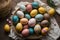 Easter Eggs on Slate