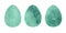 Easter eggs watercolor set. Easter clipart in blue colors. Happy Easter.