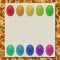 Easter eggs writing paper marble texture background