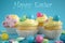 Easter feast greeting card