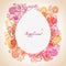 Easter floral background