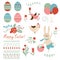 Easter graphic elements