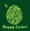 Easter green card