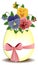 Easter greetings card with pansies