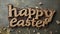 Easter Greetings with Luscious Chocolate Letters and Hidden Egg.