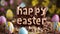 Easter Greetings with Luscious Chocolate Letters and Hidden Egg.