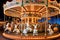 Easter, Halloween, Christmas Themed Carousel with Ornate Details: Featuring an Assorted Cast of Characters in a Whimsical Ride