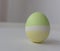 Easter holiday. Delicate eggs in pastel color on a blurred background