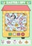 Easter I spy game for kids with toy vending machine. Searching and counting activity with cute kawaii holiday symbols. Spring