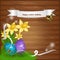 Easter illustrated background