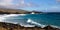 Easter Island landscape. Pacific ocean coast Rapa Nui