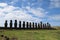 Easter Island Moai- ceremony facility Ahu Tongariki