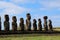 Easter Island Moai- ceremony facility Ahu Tongariki