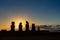 Easter Island, Moais Tahai Archaeological Complex, Rapa Nui National Park, Chile