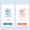 Easter, Kite, Spring, Madrigal  Blue and Red Download and Buy Now web Widget Card Template