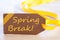 Easter Label, Text Spring Break