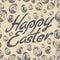 Easter lettering pattern grey