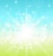 Easter nature background with lens flare