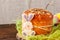 Easter orthodox sweet bread, cottage cheese kulich, colorful bun