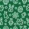 Easter outline seamless pattern
