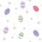 EASTER PAINTED STRIPED COLORED EGGS. FIZZLE ORNAMENT HOLIDAY TEXTURE. SEAMLESS VECTOR PATTERN