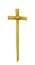 Easter Palm Sunday cross - isolated