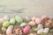 Easter pastel colored decoration